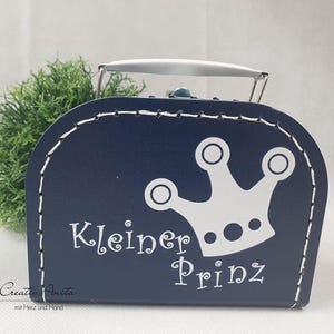 Pappkoffer - Kinderkoffer - Spielzeugkoffer -Hund-Pfoten-Punkte-Uni, verschiedene Designs