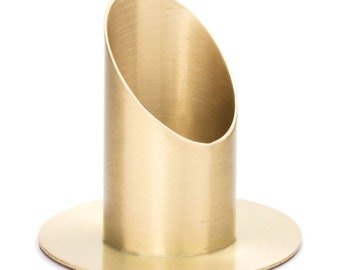 Kerzenständer aus Metall in gold, 4 cm - Kommunionkerze, Taufkerze