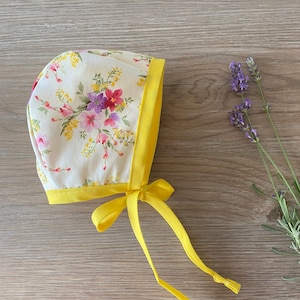 Florals Baby Bonnet / Baby Hat /