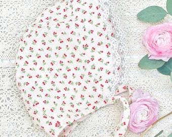 Gorro floral para bebé, sombrero para el sol con ala de algodón