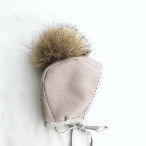 Midnight blossom baby bonnet