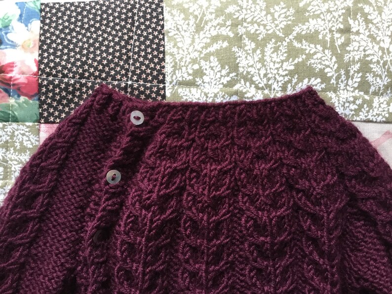 so wool baby cardigan