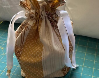 soft fabric drawstring bag