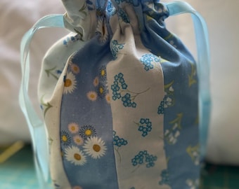 soft fabric drawstring bag