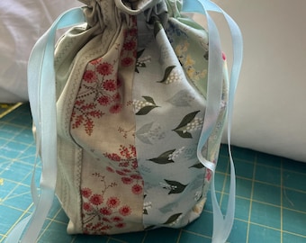 soft fabric drawstring bag