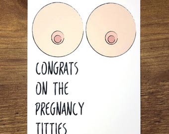 Funny pregnancy card | Etsy