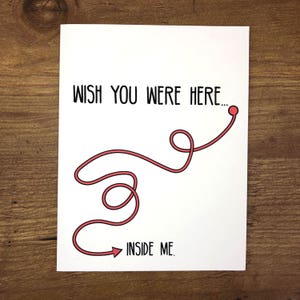 Long Distance Relationship Card, Long Distance Card, ldr card, Long Distance Relationship Gift, ldr, Valentines Day Card, Wish You Were Here image 1