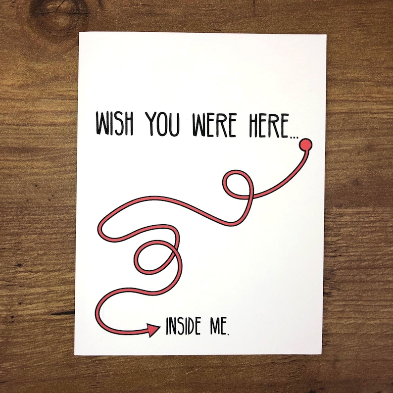 Long Distance Relationship Card, Long Distance Card, ldr card, Long Distance Relationship Gift, ldr, Valentines Day Card, Wish You Were Here image 1