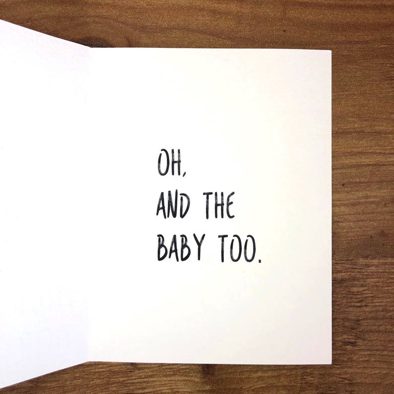 Pregnancy Card, Congratulations Pregnancy Gift, Congratulations Pregnancy Card, Funny Pregnancy Cards, Expecting Mom Gift, Pregnancy image 2