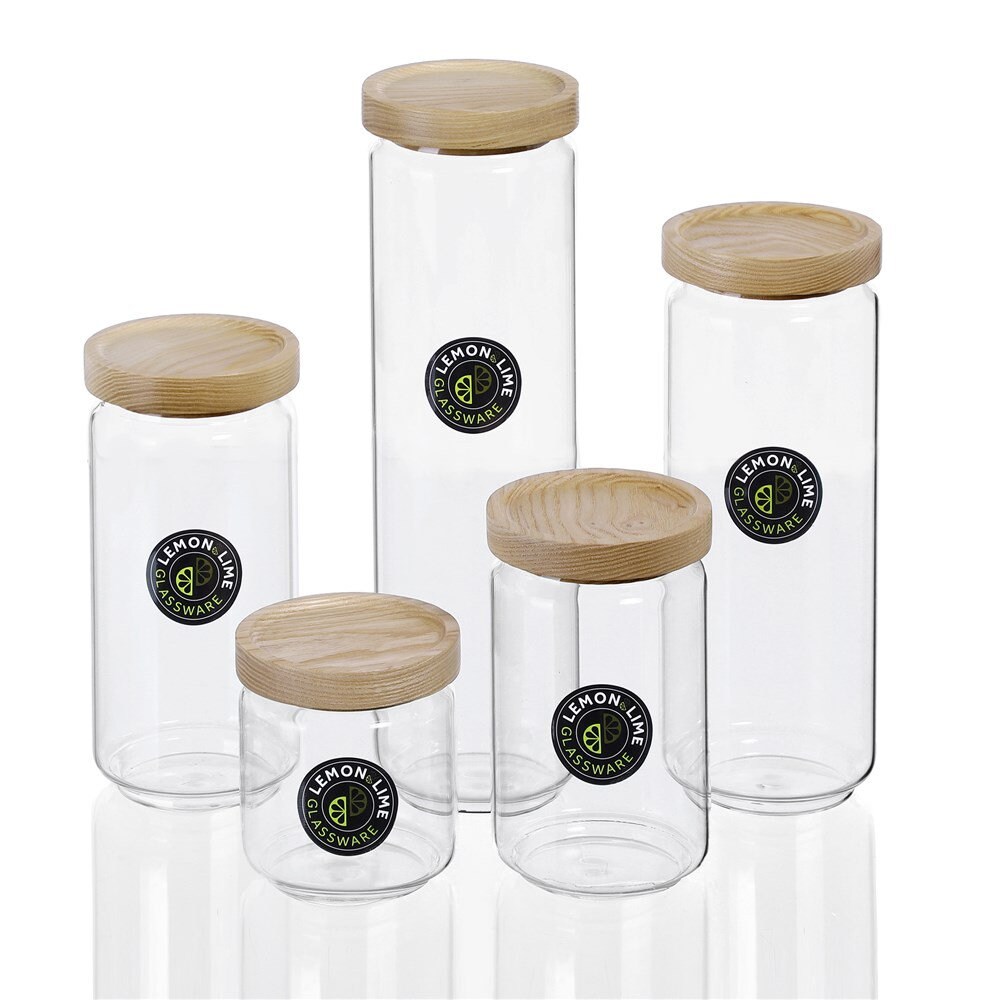 12 x Woodend Beach Glass Canister 1400ml Etsy