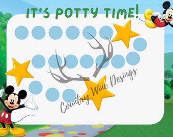 Mickey Mouse Potty Chart Printable