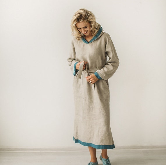 linen kaftan maxi dress