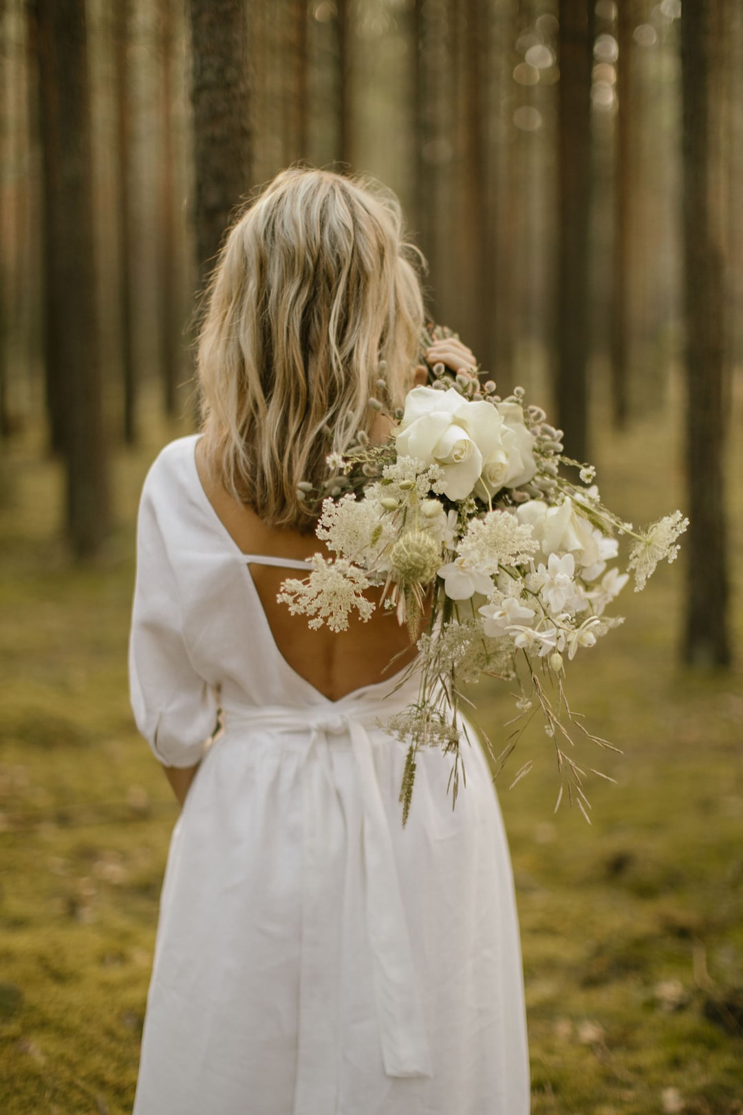 Robe de mariee romantique en lin robe de mariee rustique simple robe de mariee en fibres naturelles tenue de mariee douce et aeree robe country chic. Etsy France