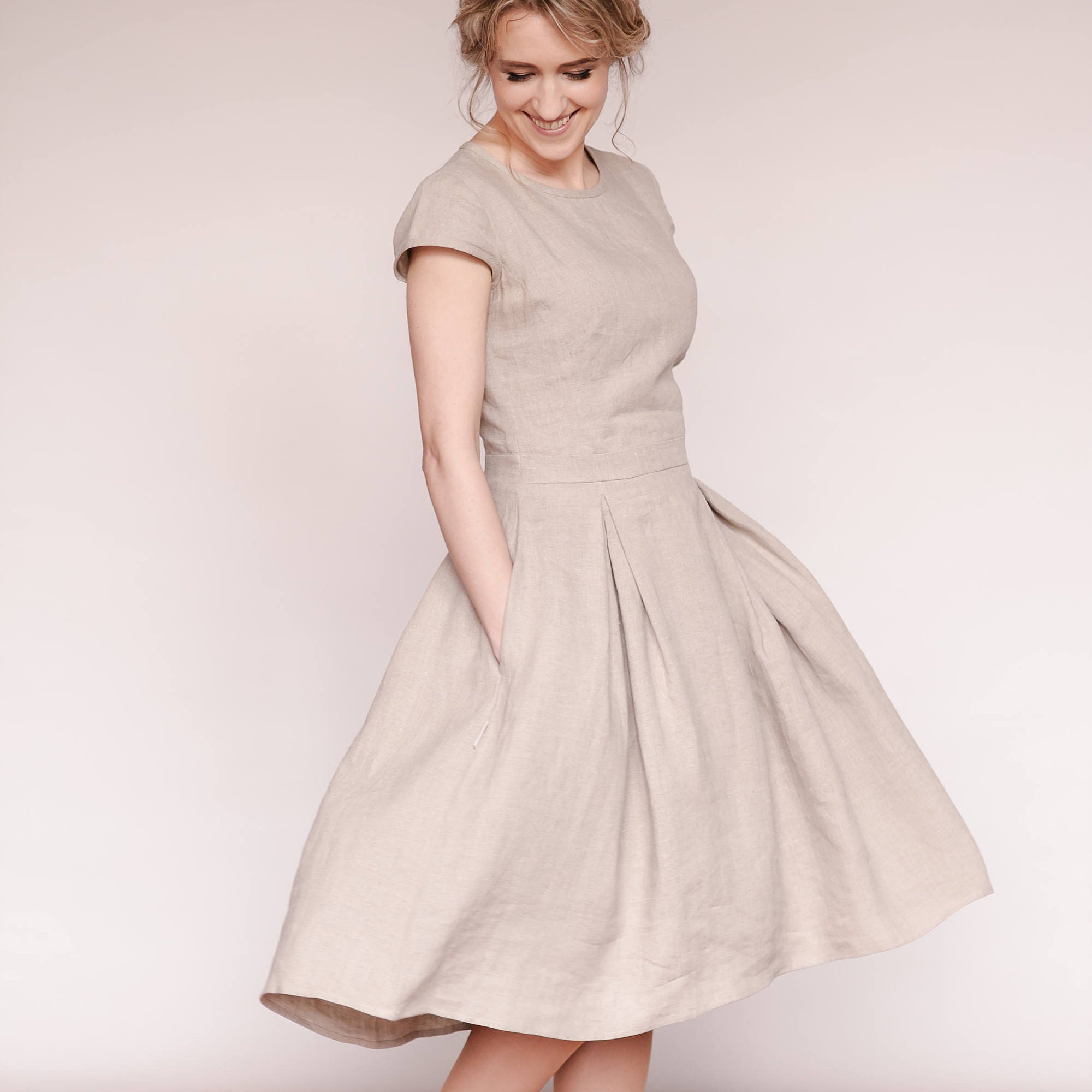 Elegant linen dress Clearance