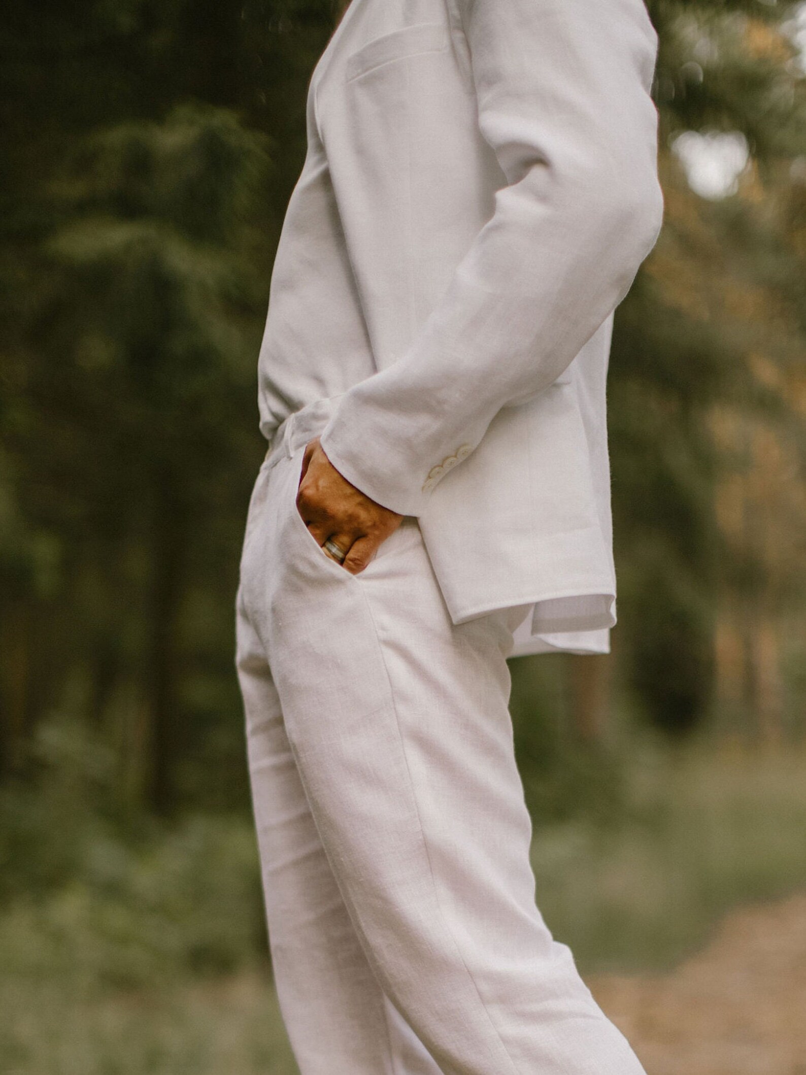 White Linen Wedding Suit for Men Boho Wedding Suit Rustic | Etsy White Linen Wedding Suit for Men Boho Wedding Suit Rustic | Etsy