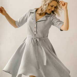Elegant Vintage-Inspired Linen Gown for Special Occasions, Evening Wear, and Couture Events.