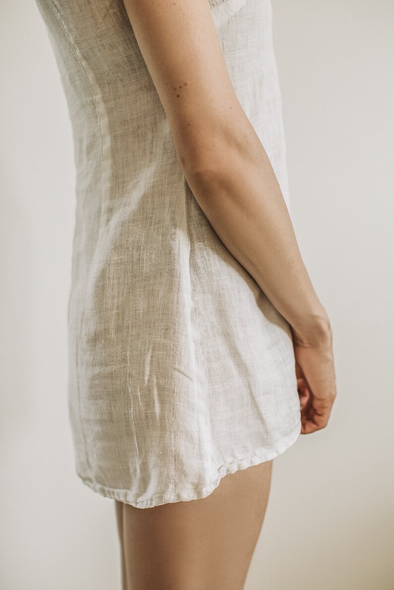 Nightgown Women Linen Nightgown Linen Nightdress Linen Etsy