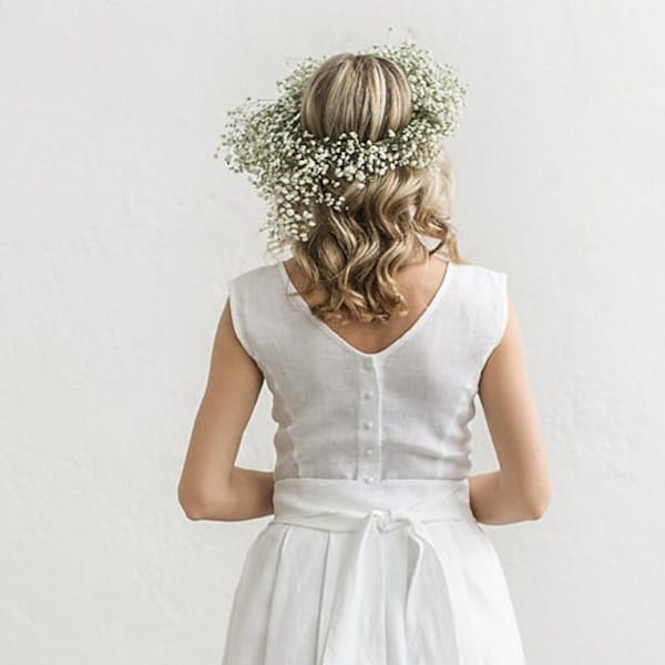 Linen Bridal Belt, Wedding Dress Sash, Bridal Linen Tie, Wedding Dress Belt, Natural Fiber Belt, Customized Belt.