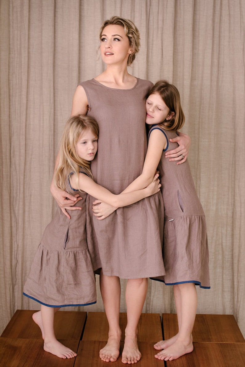 Linen Dress Drop Waist Dress Linen Clothing Linen Tank image 7