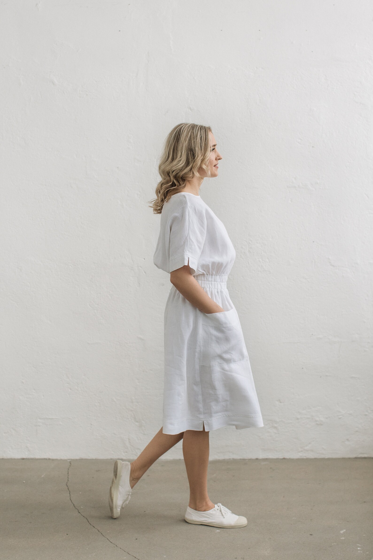 georgette white anarkali