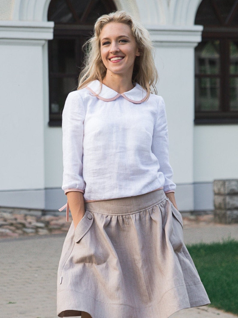 Peter Pan Collar Blouse.