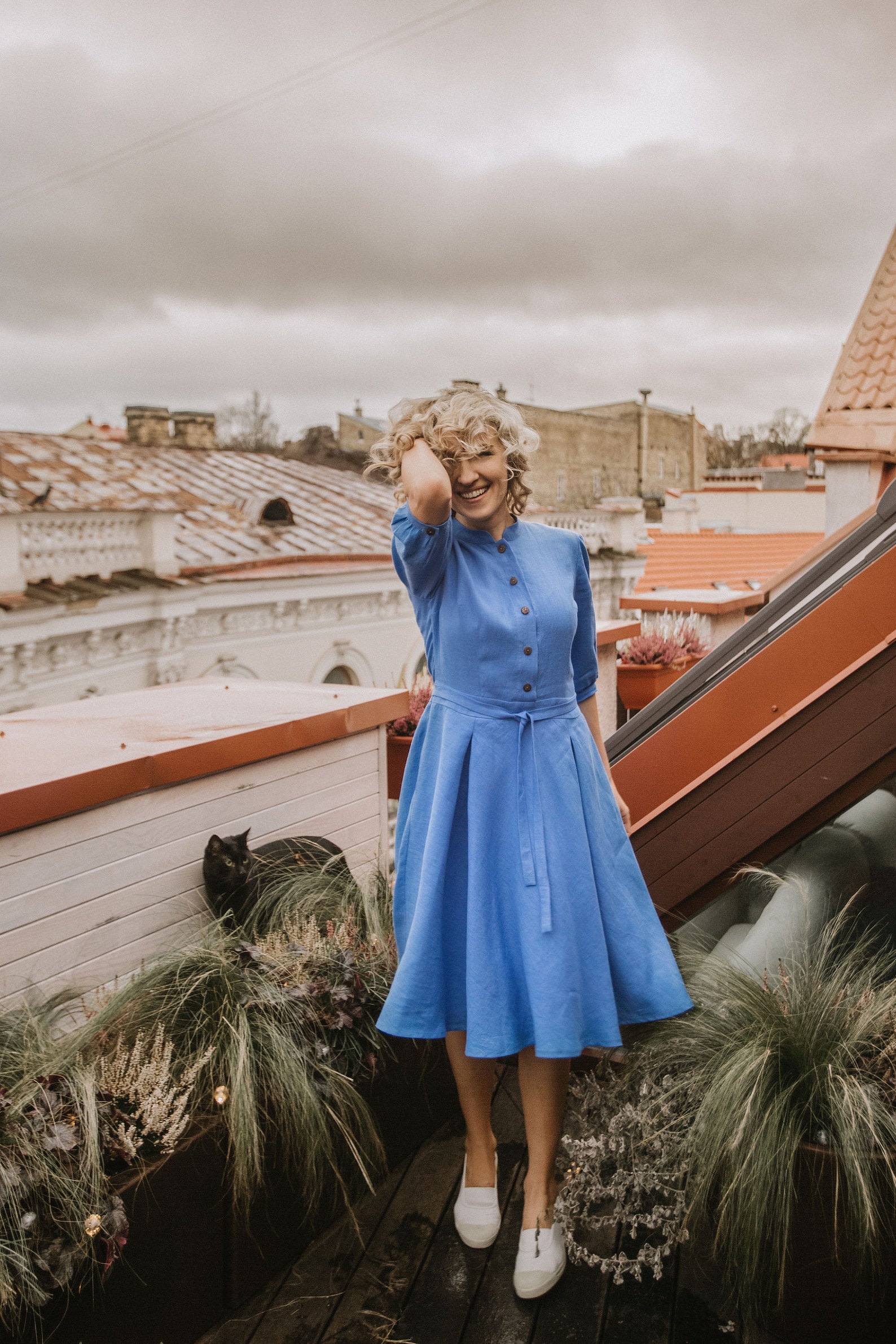 Linen Wedding Guest Dress Wedding Guest outfit Wedding Etsy