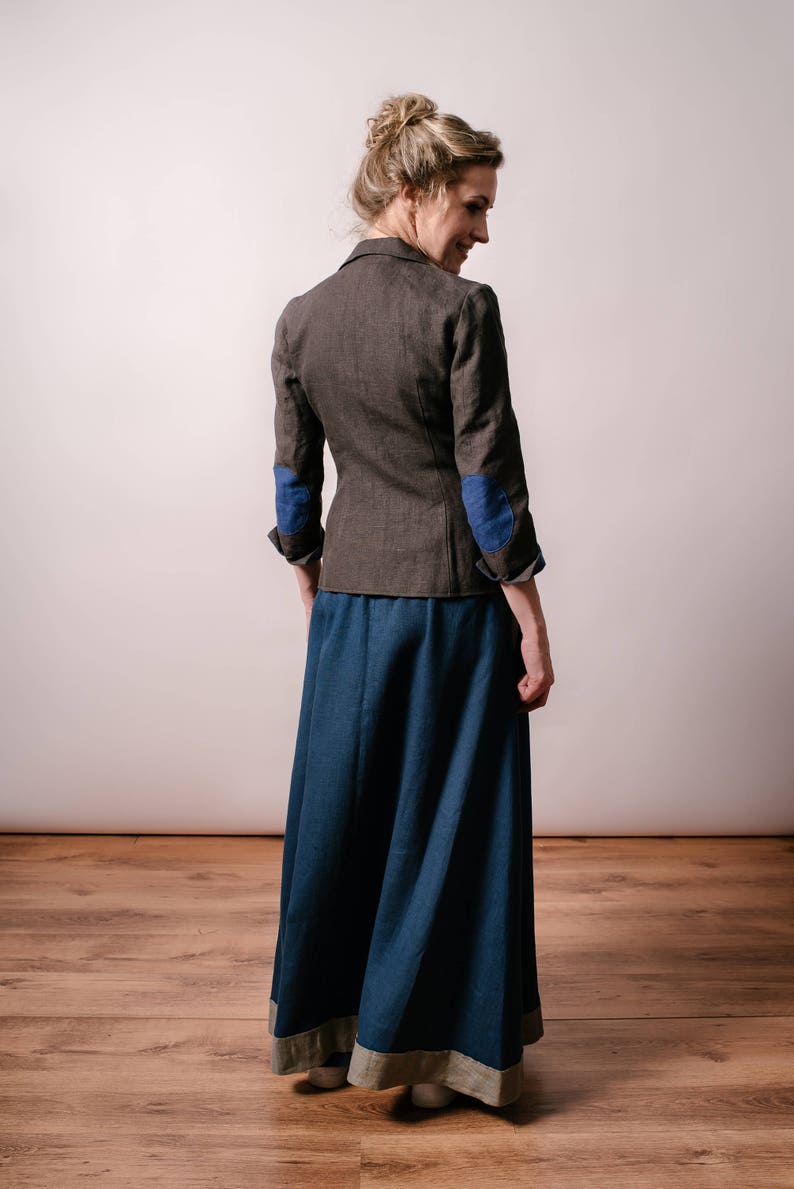 Linen Jacket Vintage Jacket Vintage Blazer Linen Blazer Etsy