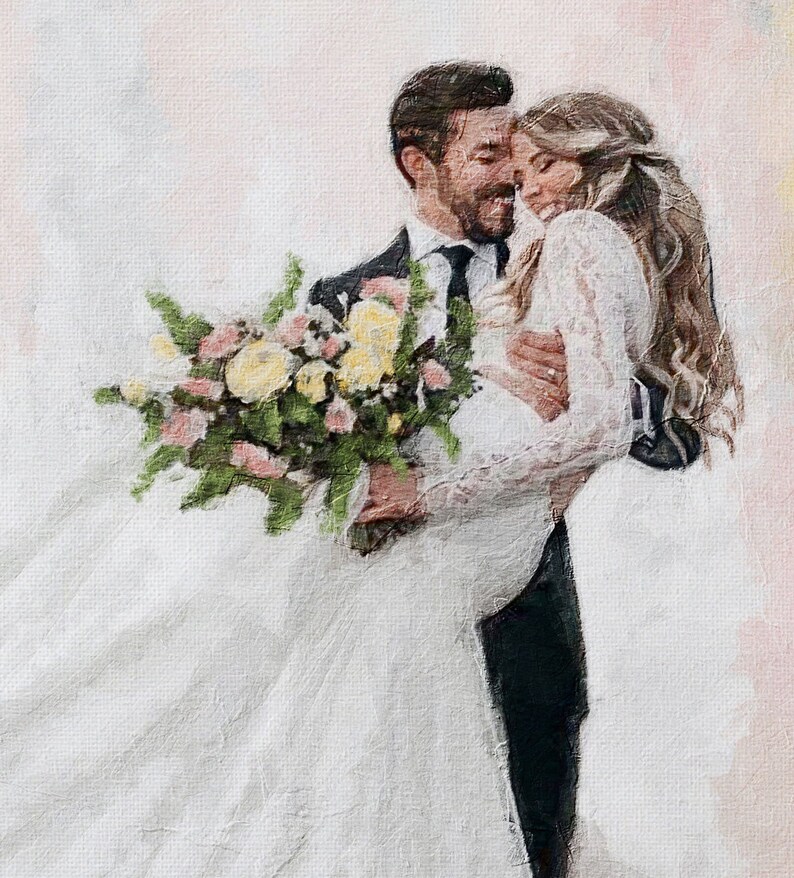 Custom Painting on Canvas for Anniversary 100 hand made oil Etsy