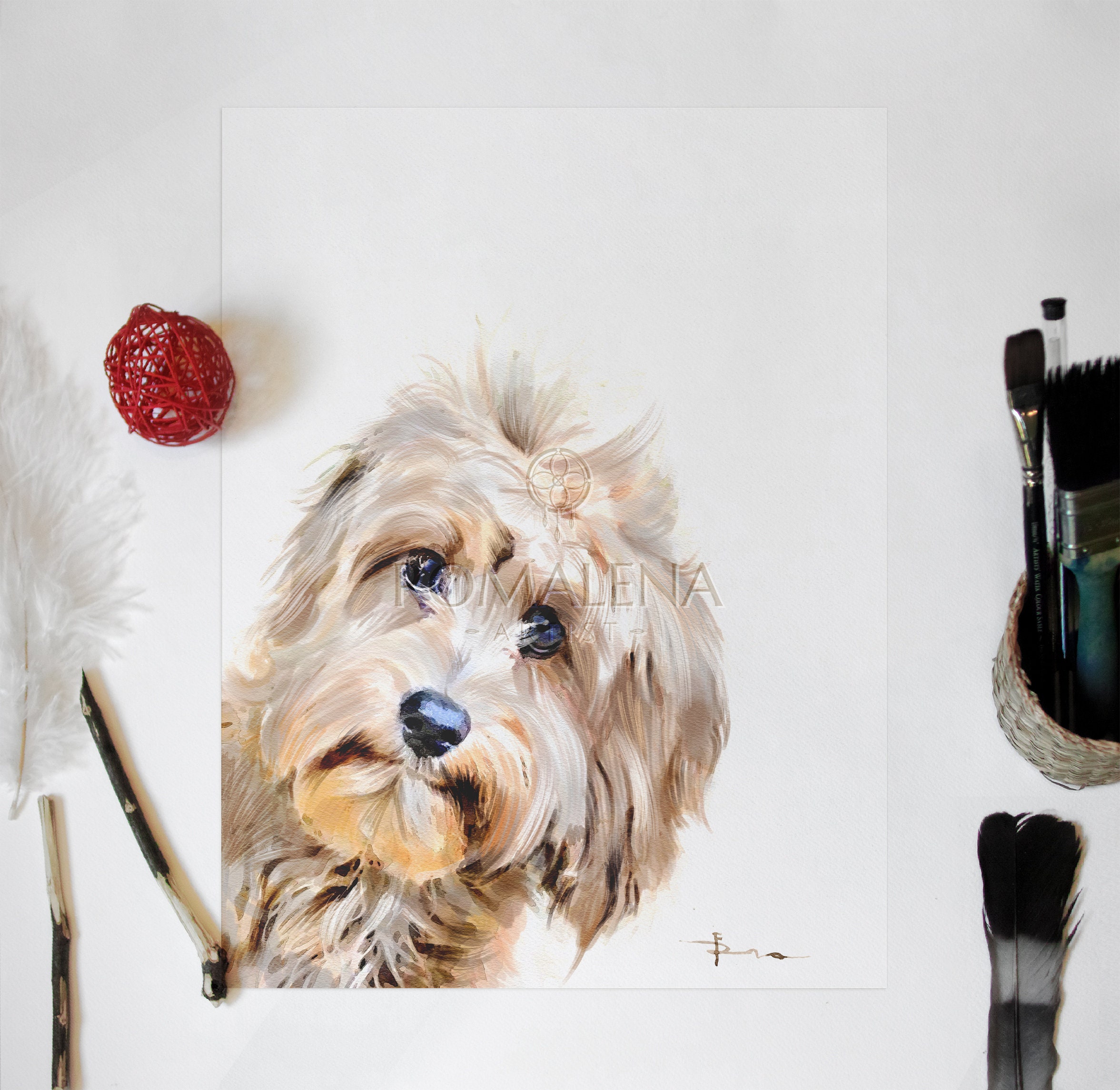Custom Pet Portrait Funny Pet Portrait Custom Pet Portrait Etsy