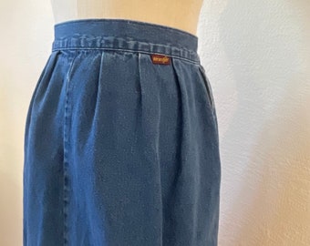 Vintage Wrangler Denim Midi A-Linien Rock