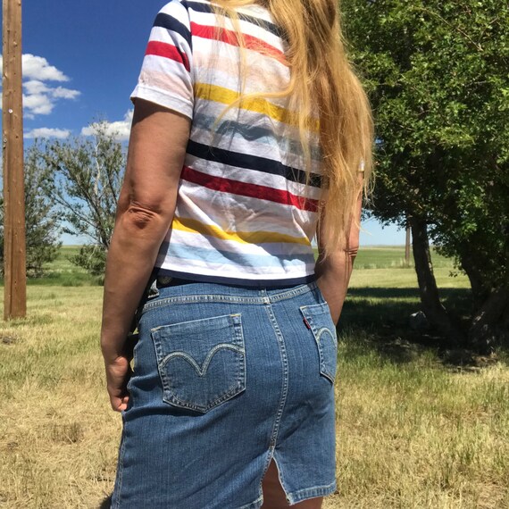 Vintage Levis Jean Skirt - image 4