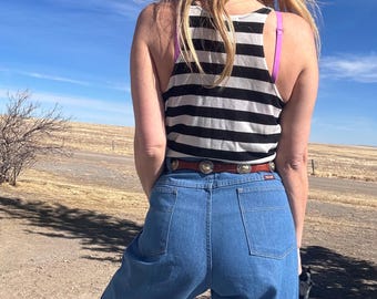 Vintage Wrangler Retro High Waist Cotton/Poly Blue Jeans Size Waist 40 Inseam 29