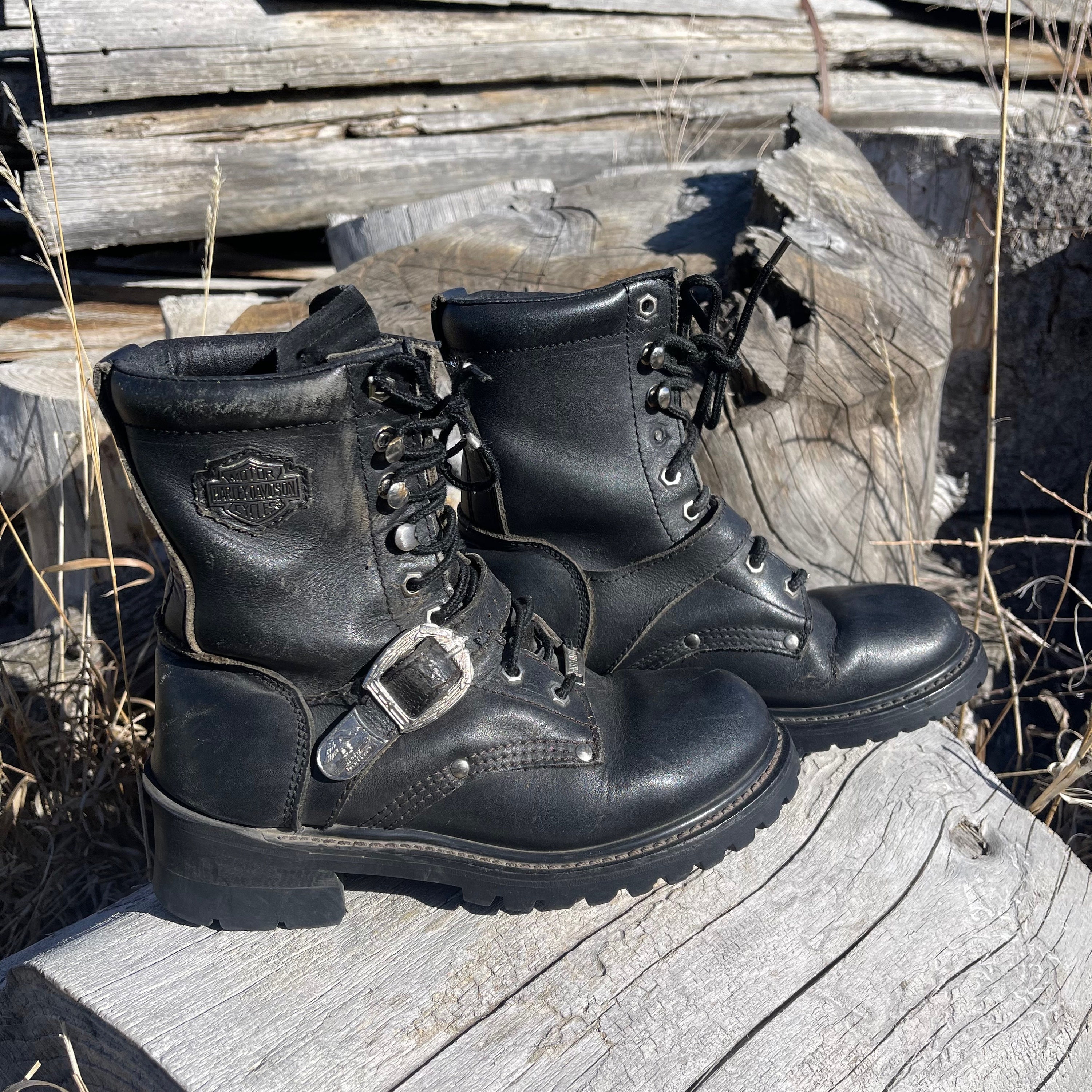 Moto mama top platform boots