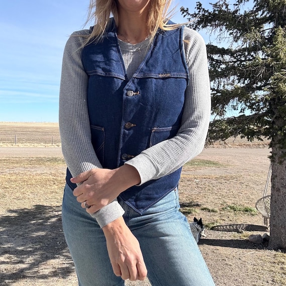 Vintage 70s Wrangler Made in USA Faux Sherpa Line… - image 3