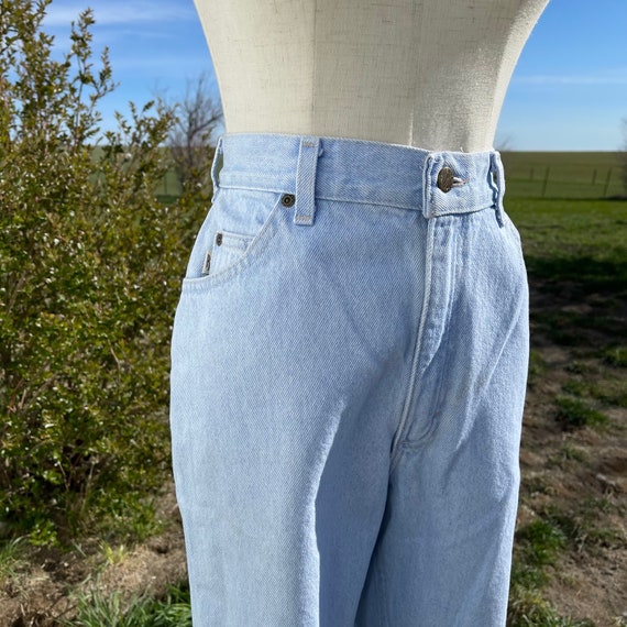 Vintage Light Blue High Waist Lee Riders Size 29x… - image 2