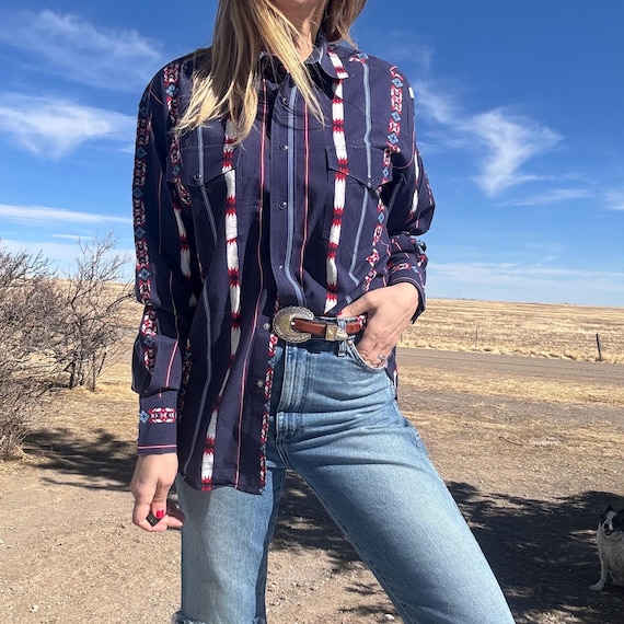 Chemise western à rayures Wrangler, taille L - France