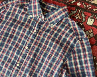Vintage Little BB Kids Plaid Western Shirt Kids Size 11