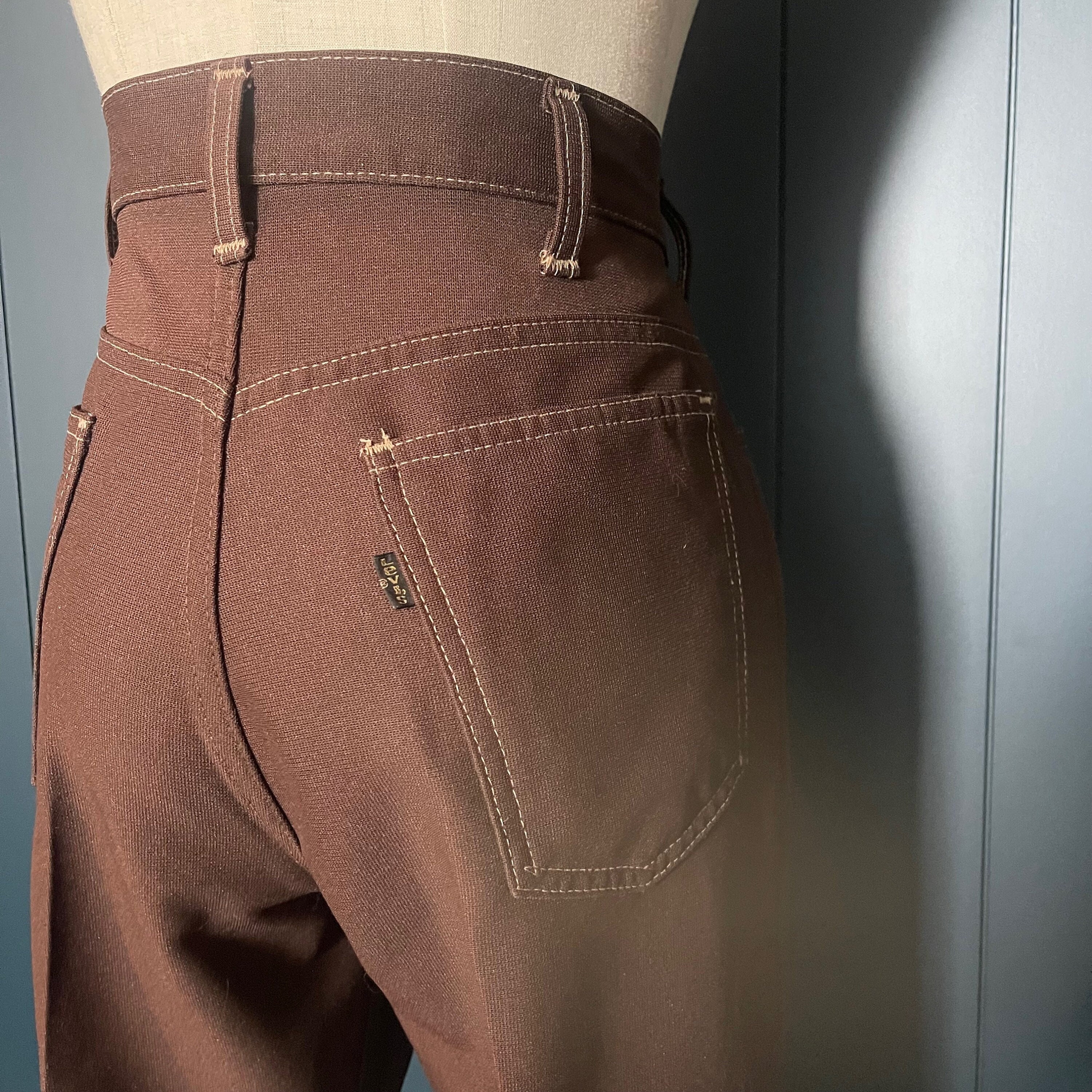 Vintage 60s Levi's Black/gold Tab Western Brown Rancher Vintage 60s Levi's Black/gold Tab Western Brown Rancher