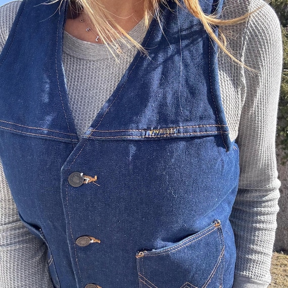 Vintage 70s Wrangler Made in USA Faux Sherpa Line… - image 5