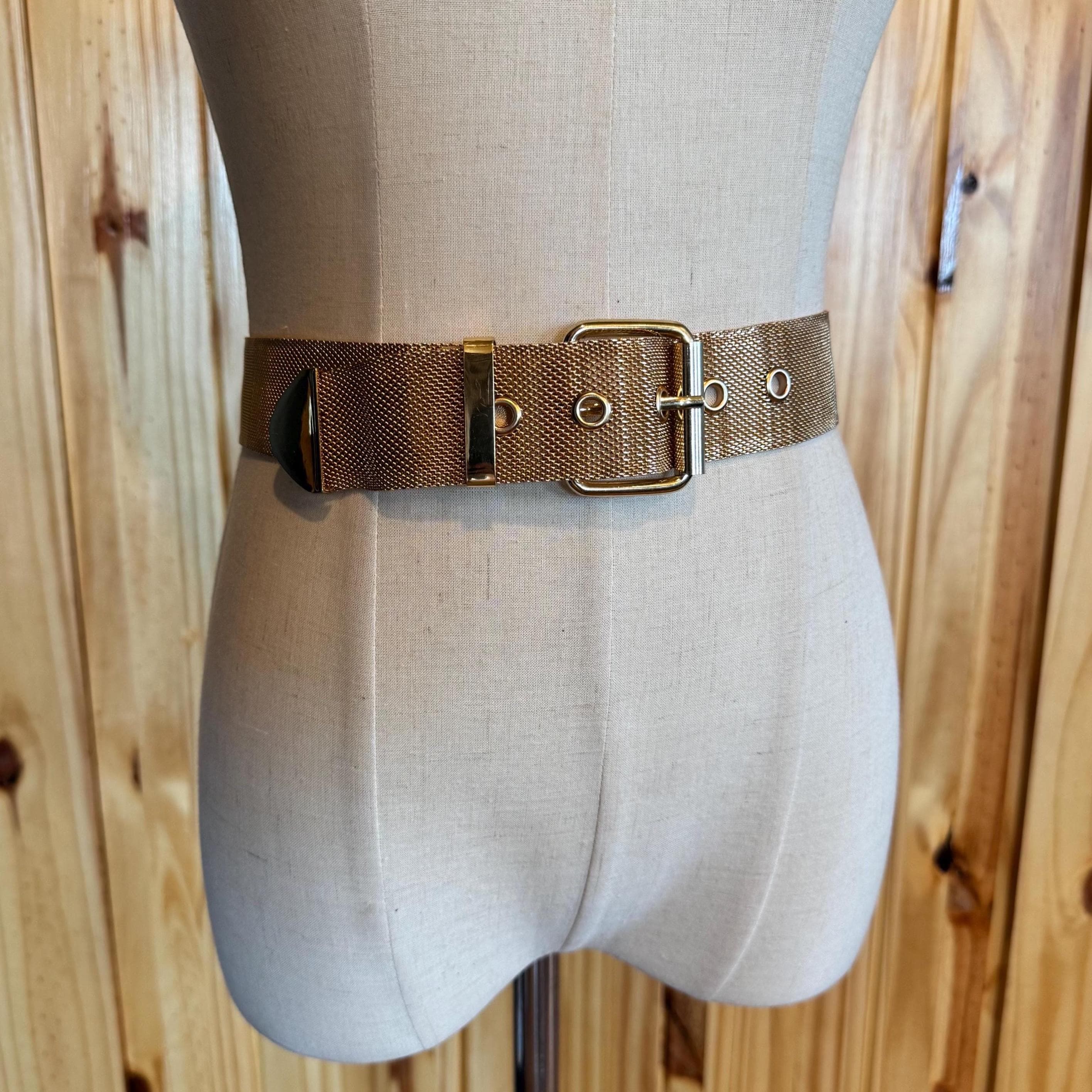 Gold Mesh Metal Belt - Etsy