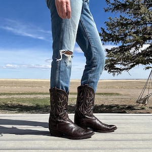 Vintage Tony Lama Cowboy Boots - Etsy
