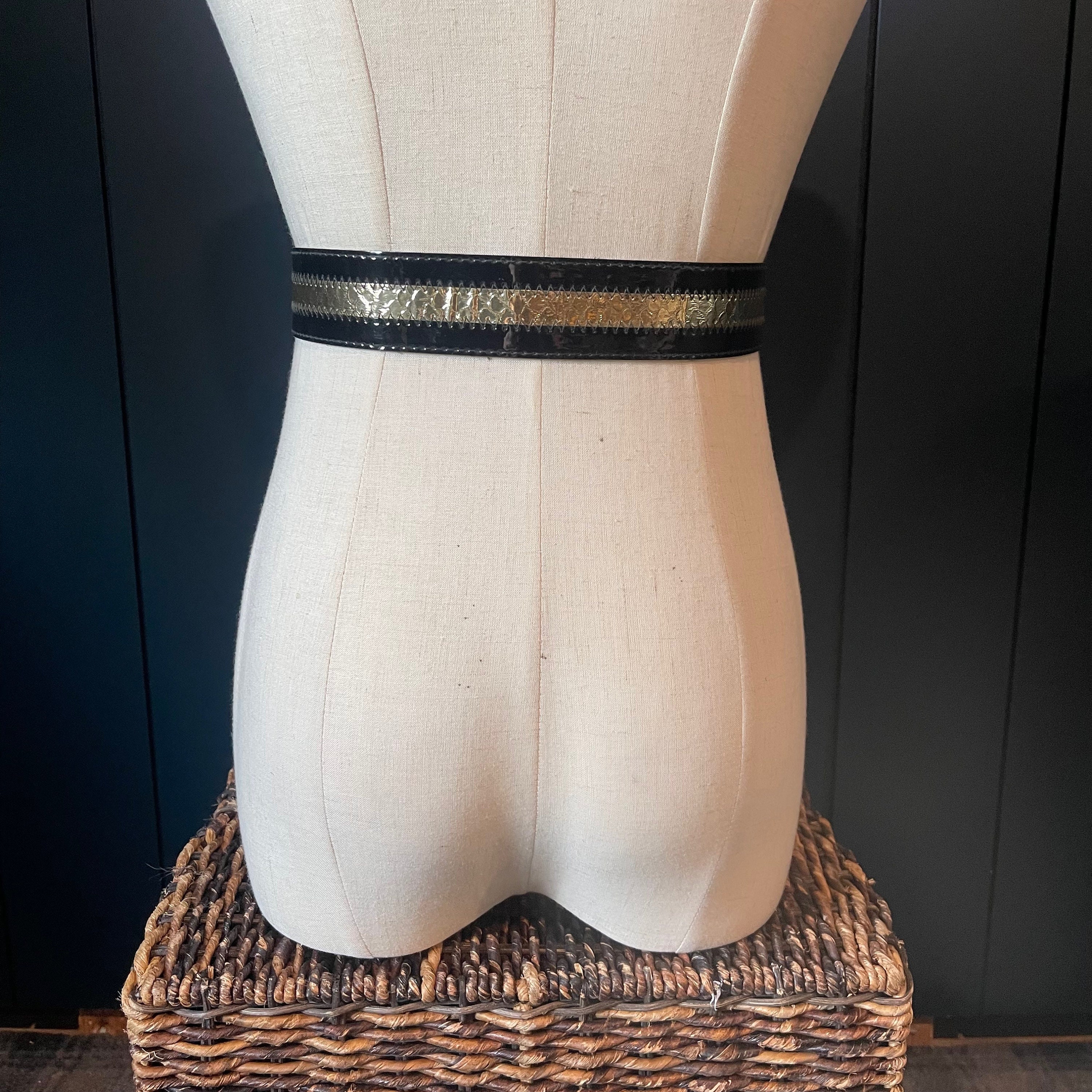 Mirror Mirror X BB West Black Patent Leather Belt With  display picture 2