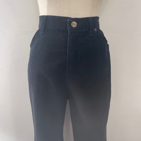 Vintage Wrangler Black Corduroy 5 Pocket Jeans Si… - image 3