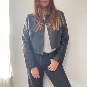 Vintage 80s Black Leather Jacket
