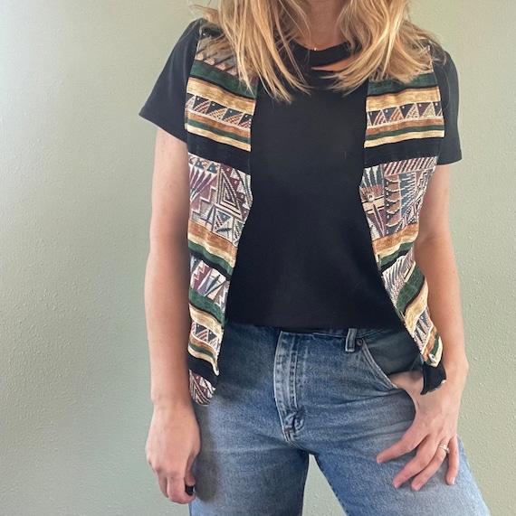 Vintage 90s On the Verge Southwestern Vest