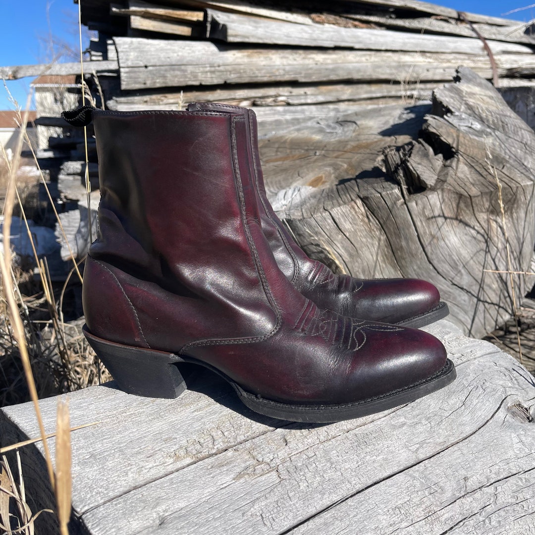 Vintage HANOVER Burgundy Leather 6\