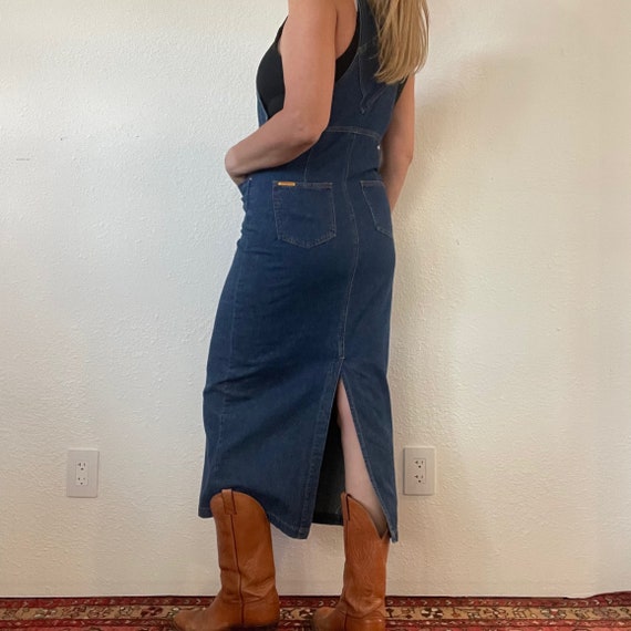 Vintage 90s Jordache Overall Style Denim Straight… - image 2