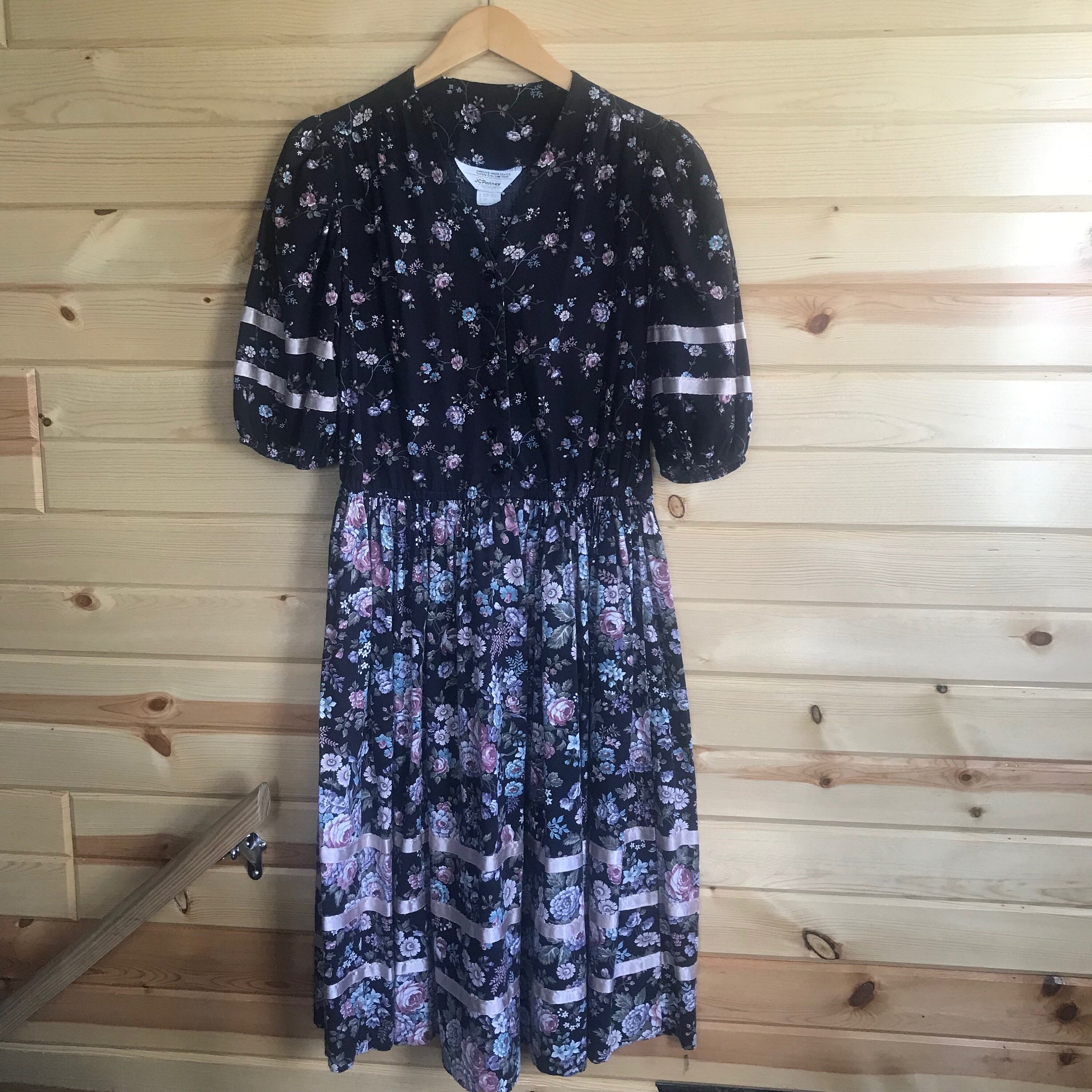 slim fit dress slacks Milla Women's Playful Floral Midi Dress with Bow main image 1