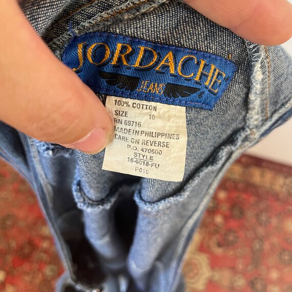 Vintage 90s Jordache Overall Style Denim Straight… - image 10