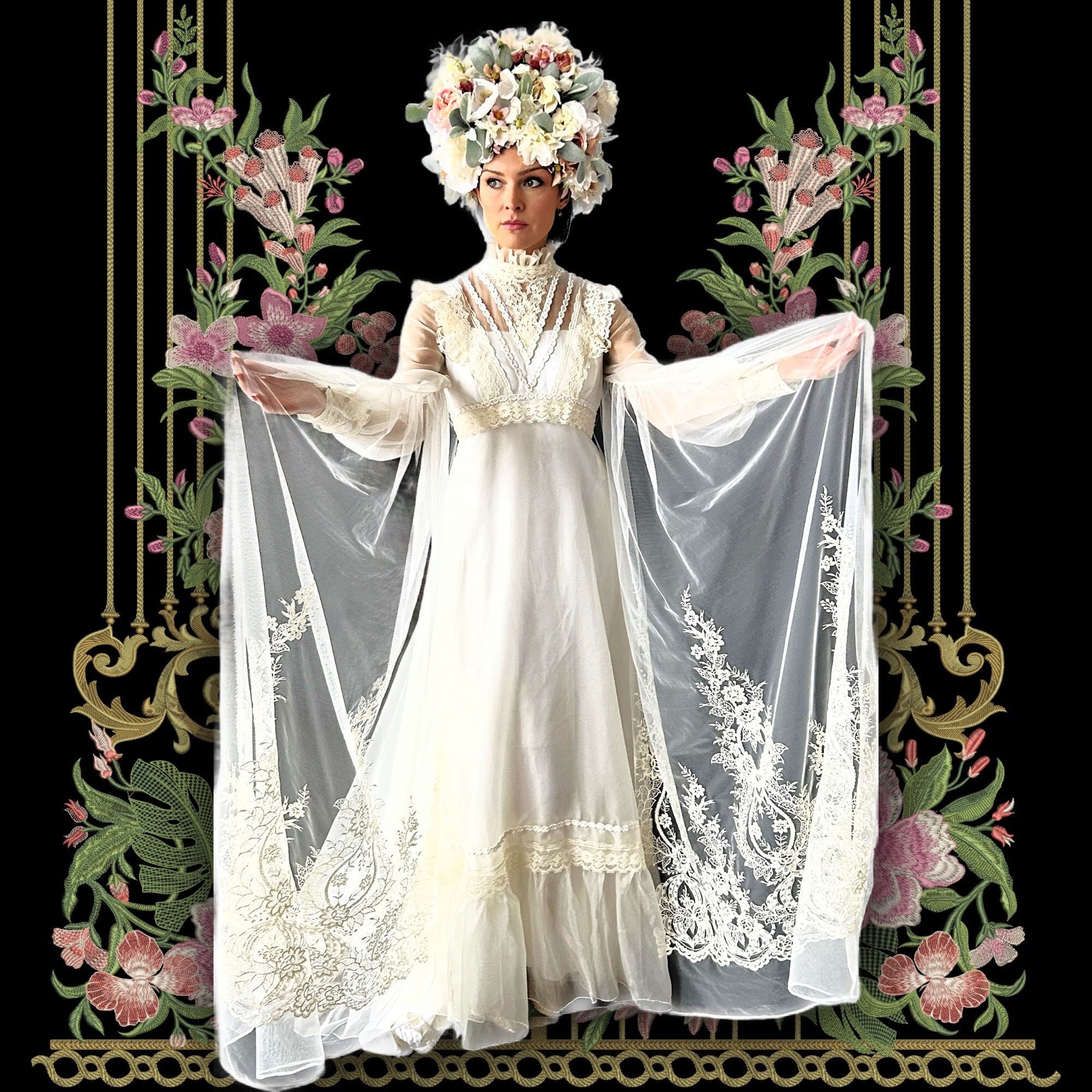 Vestido de novia con alas España